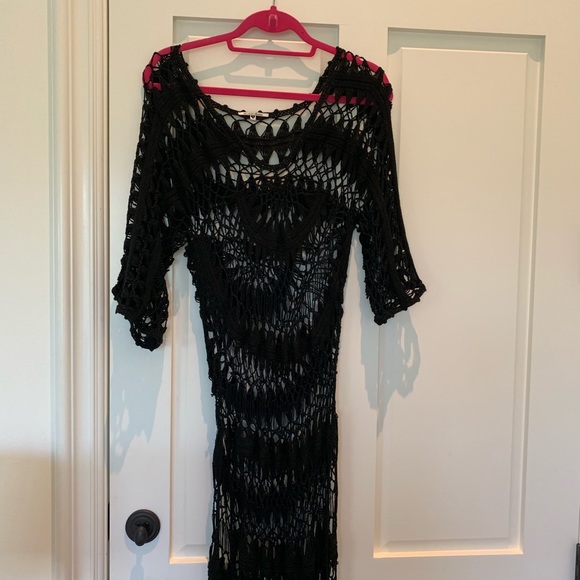 Wildfox Black Crochet Coverup - Picture 4 of 5